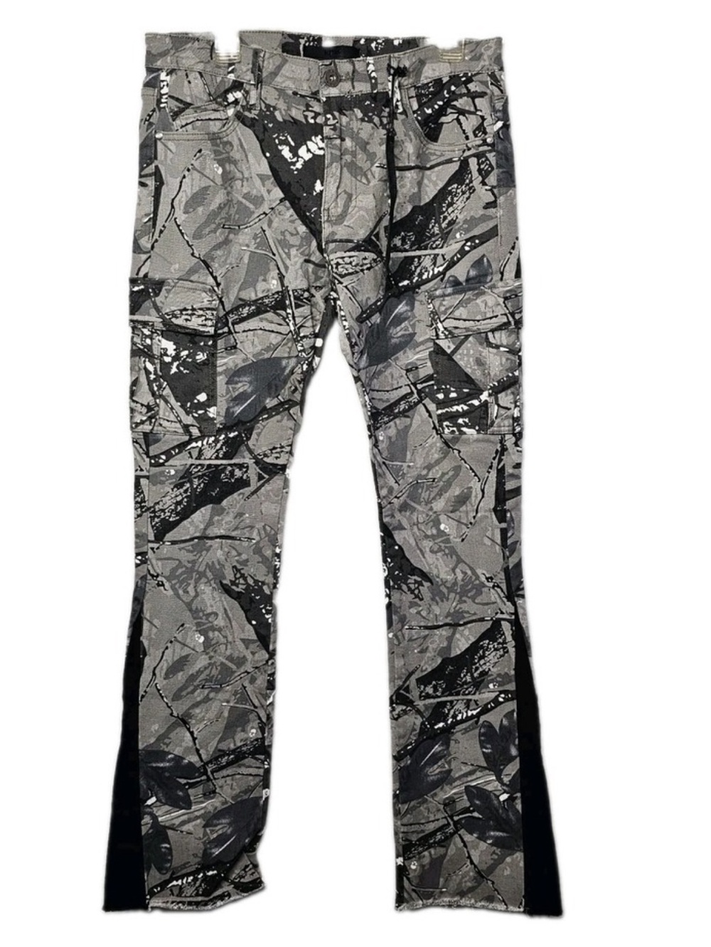 Men's Gray KDNK Camouflage Cargo Pants size 34
